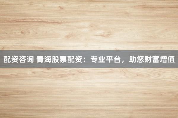 配资咨询 青海股票配资：专业平台，助您财富增值