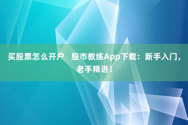 买股票怎么开户   股市教练App下载：新手入门，老手精进！